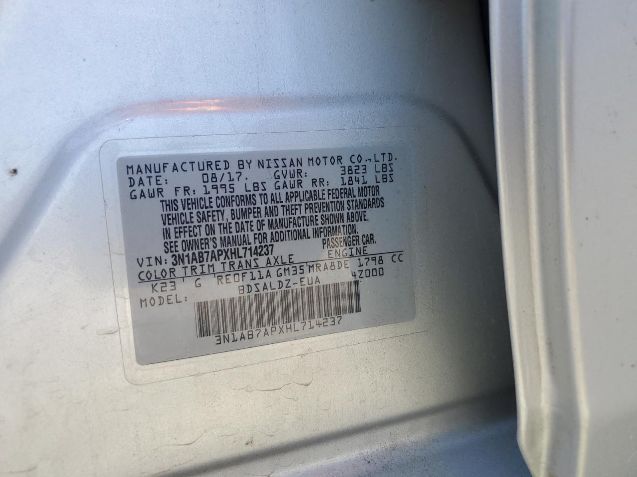 2017 NISSAN SENTRA