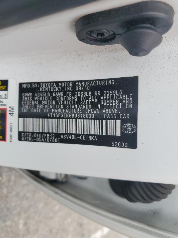 2011 TOYOTA CAMRY