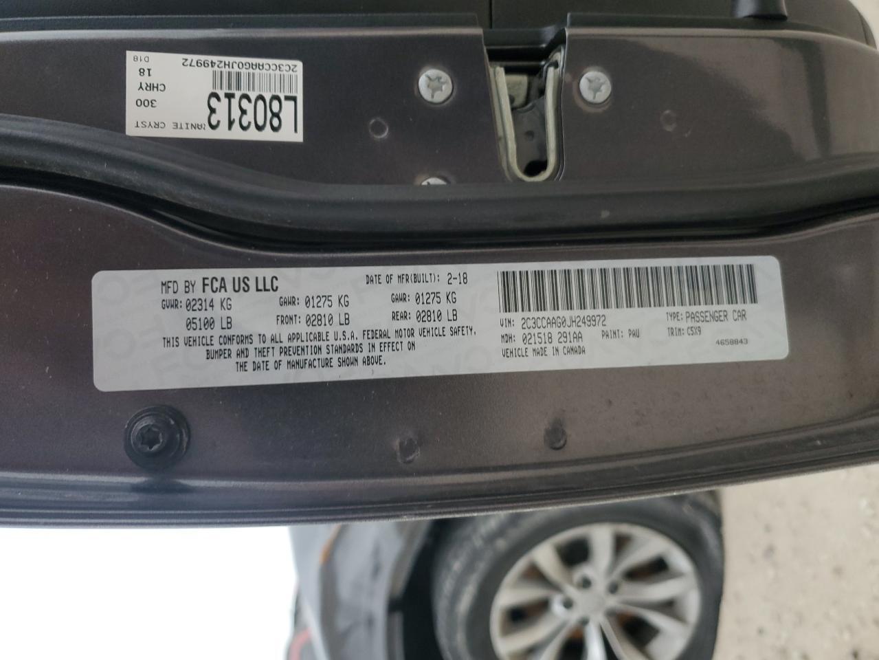 2018 CHRYSLER 300