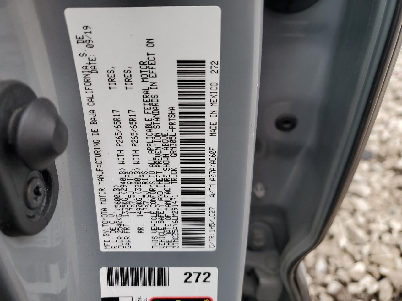 2020 TOYOTA TACOMA