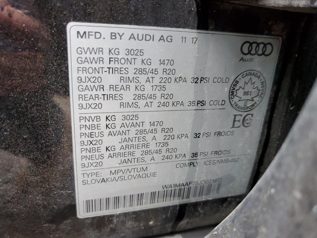 2018 AUDI Q7