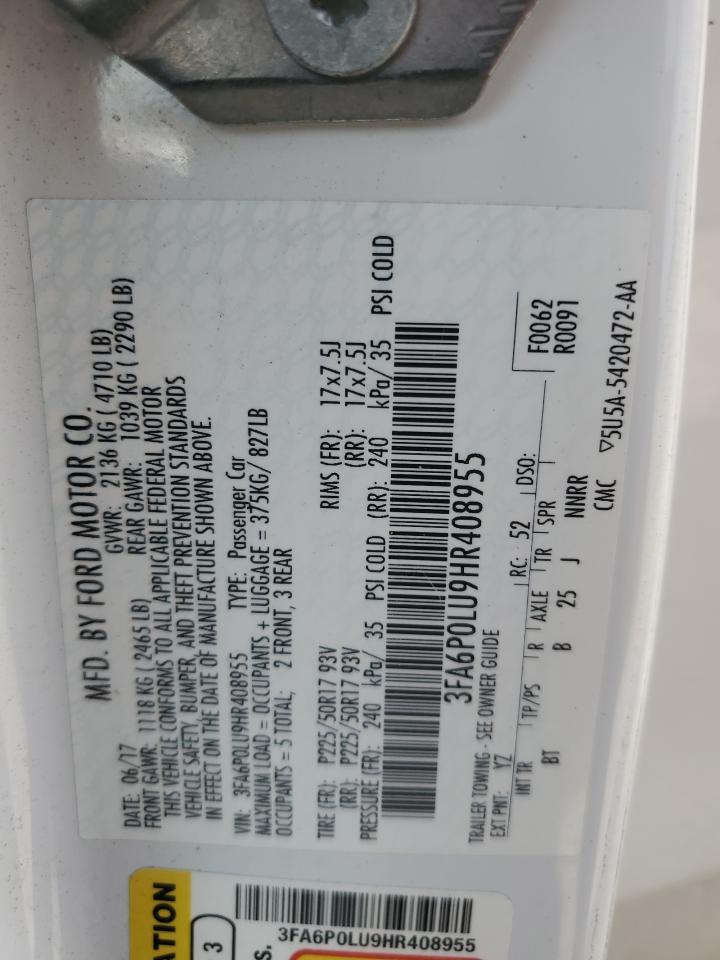 2017 FORD FUSION