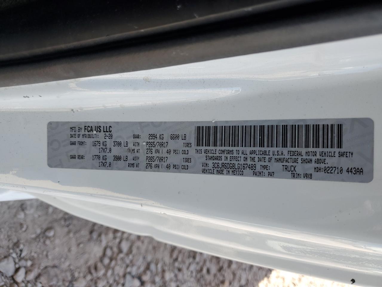 2020 RAM 1500