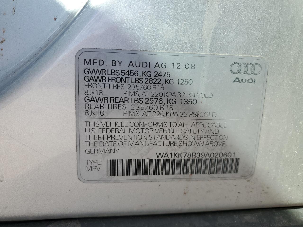 2009 AUDI Q5