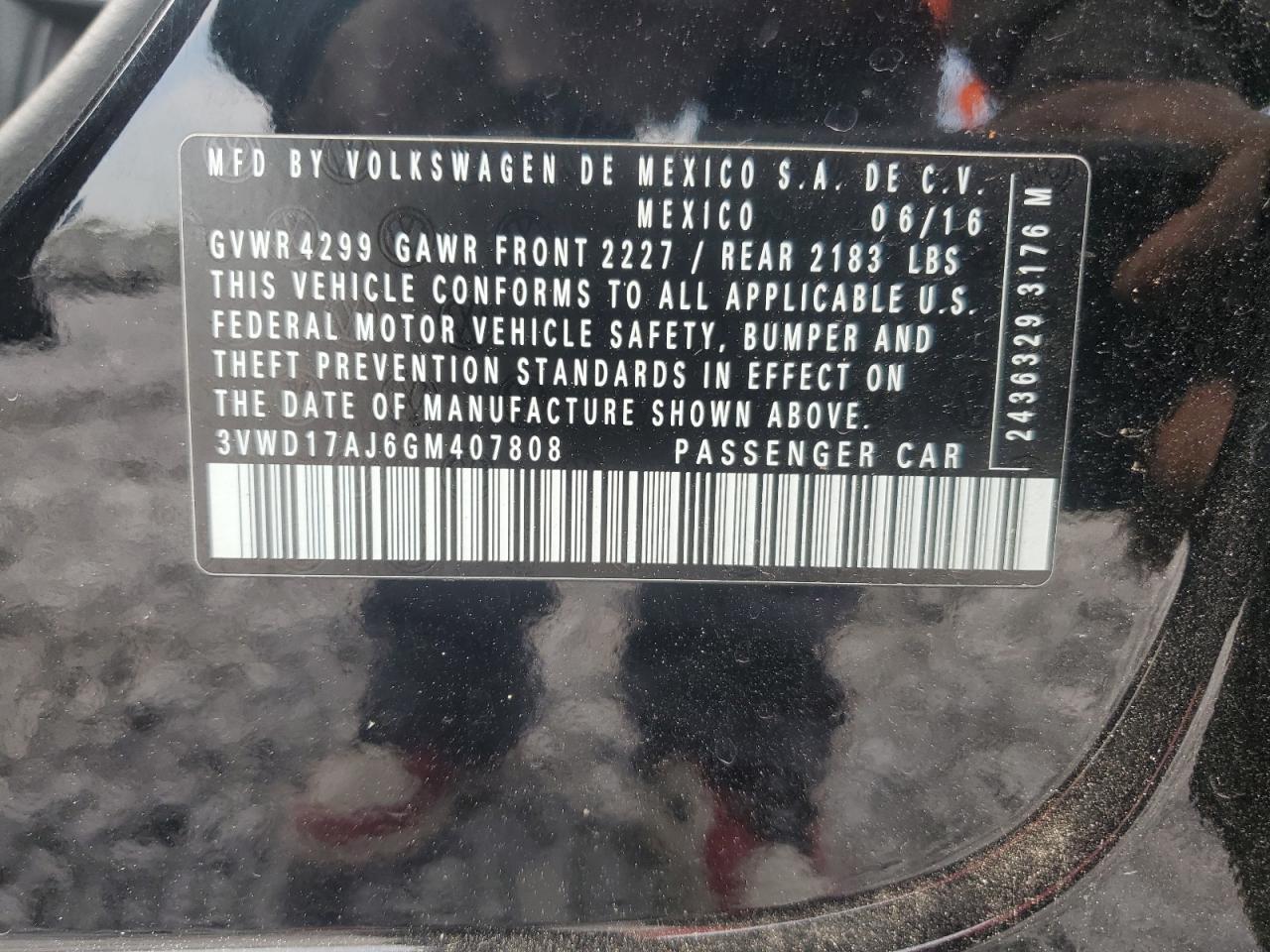 2016 VOLKSWAGEN JETTA