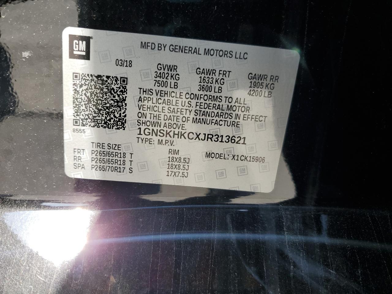 2018 CHEVROLET Suburban