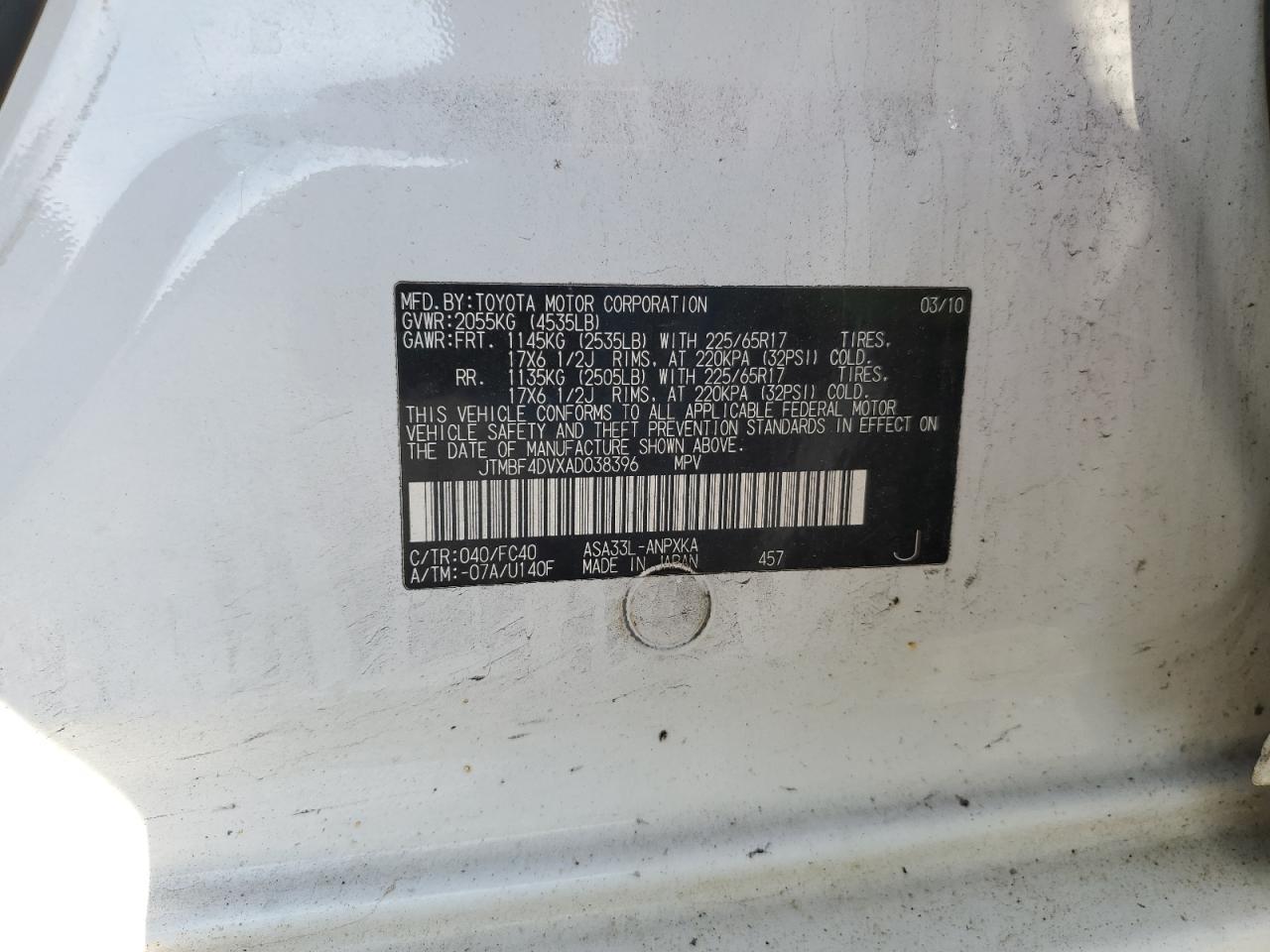 2010 TOYOTA RAV4