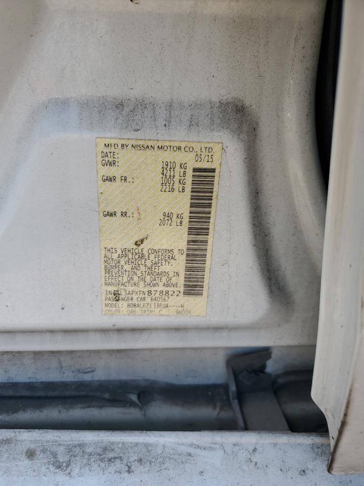 2015 NISSAN ALTIMA