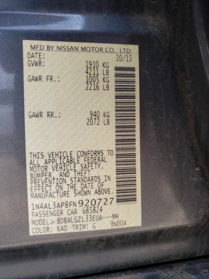 2015 NISSAN ALTIMA