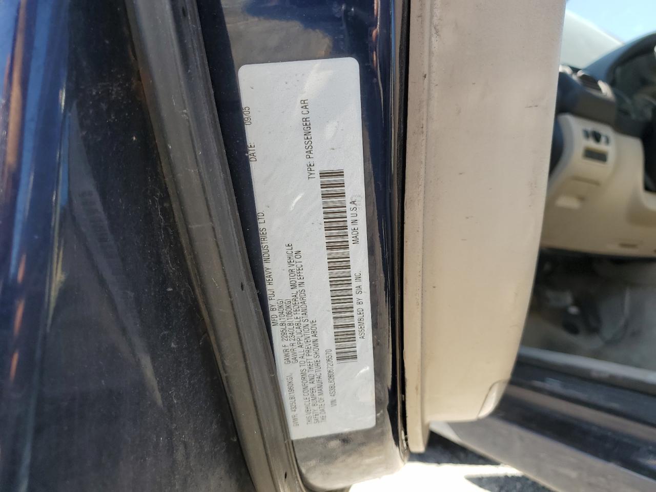 2006 SUBARU Legacy