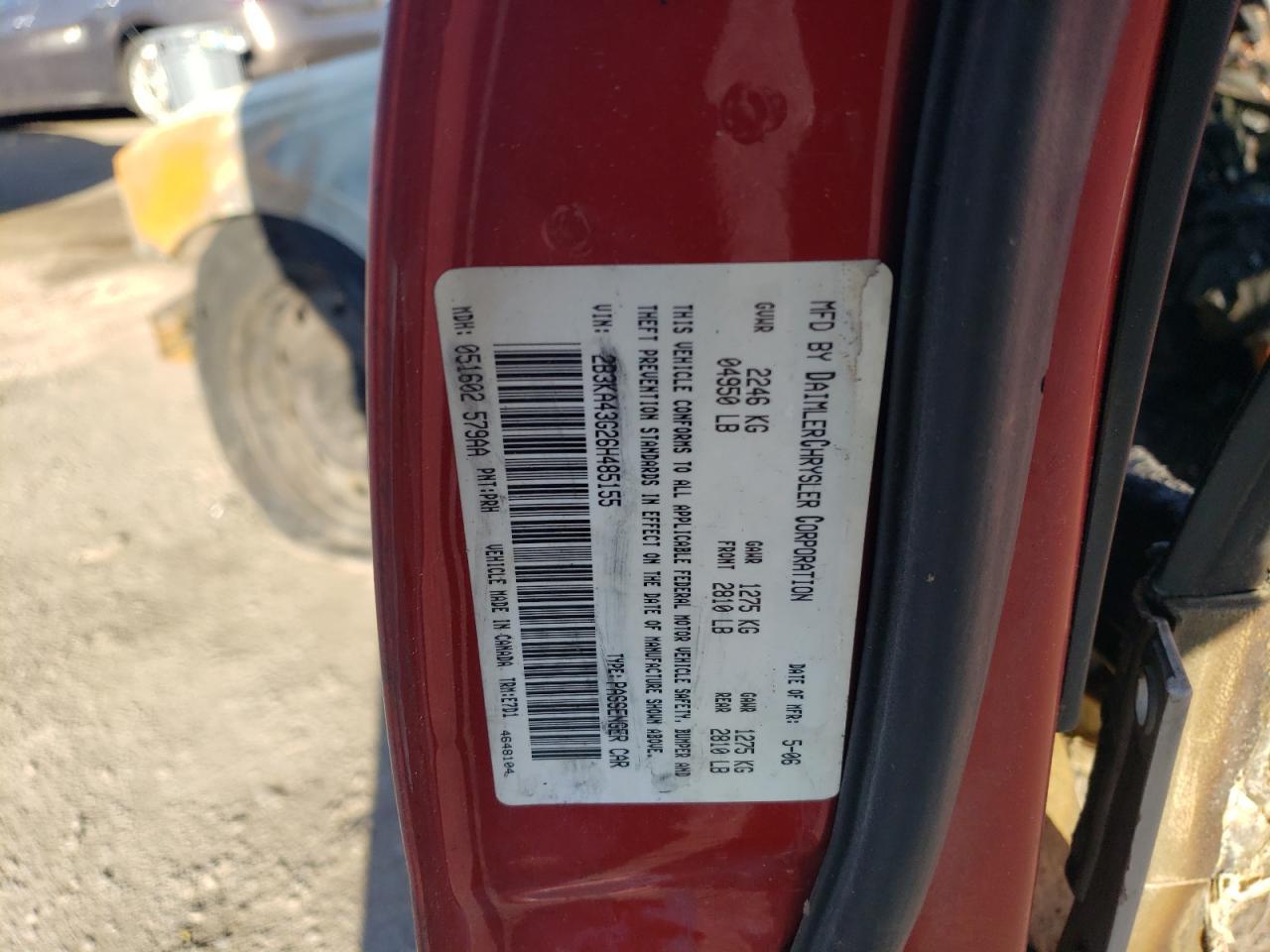 2006 DODGE CHARGER
