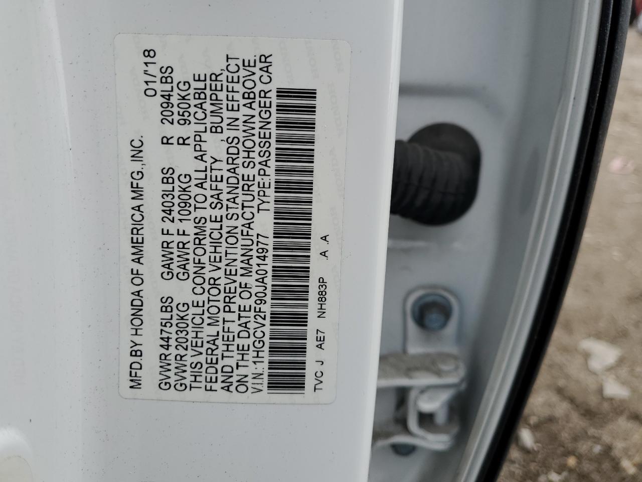 2018 HONDA ACCORD