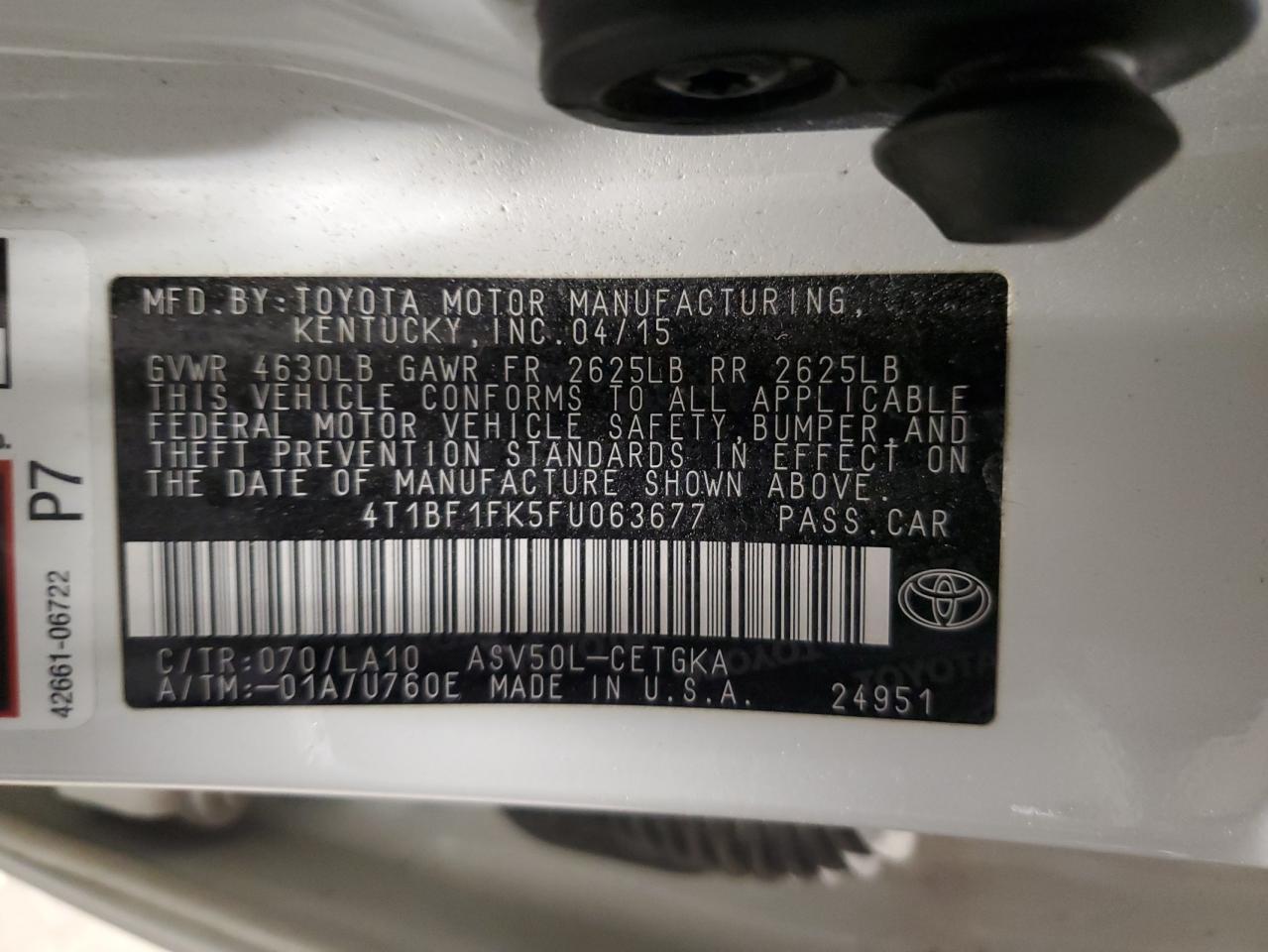 2015 TOYOTA CAMRY
