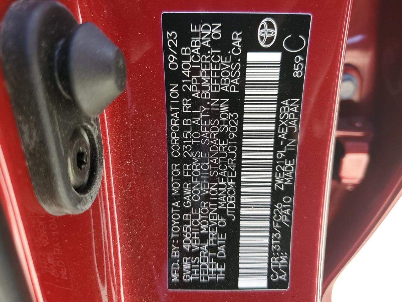 2024 TOYOTA COROLLA