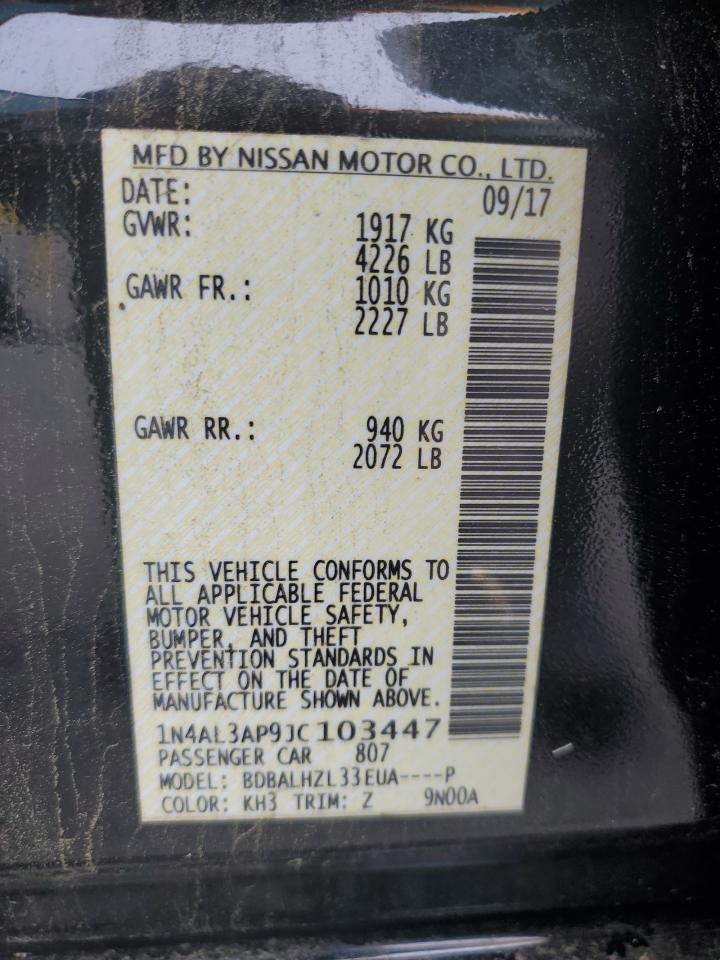 2018 NISSAN ALTIMA