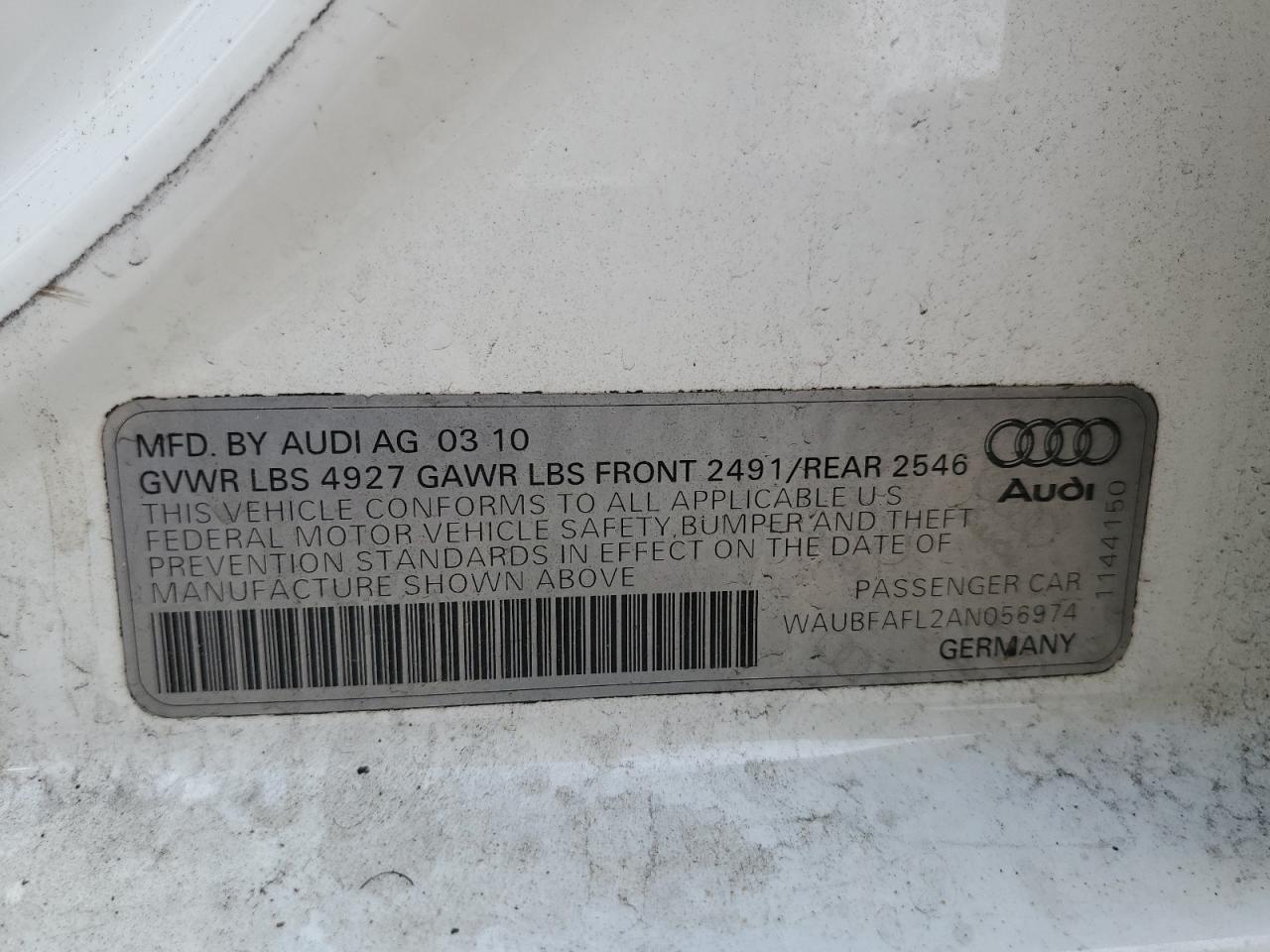 2010 AUDI A4