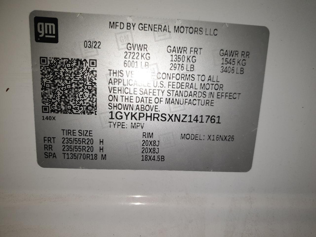 2022 CADILLAC XT6