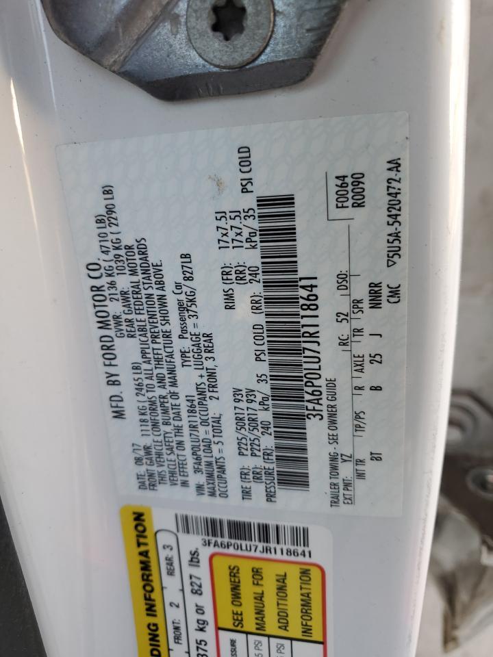 2018 FORD FUSION