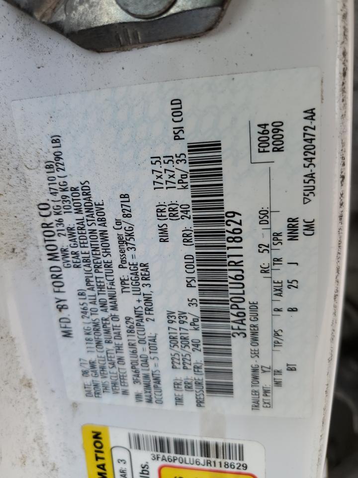 2018 FORD FUSION