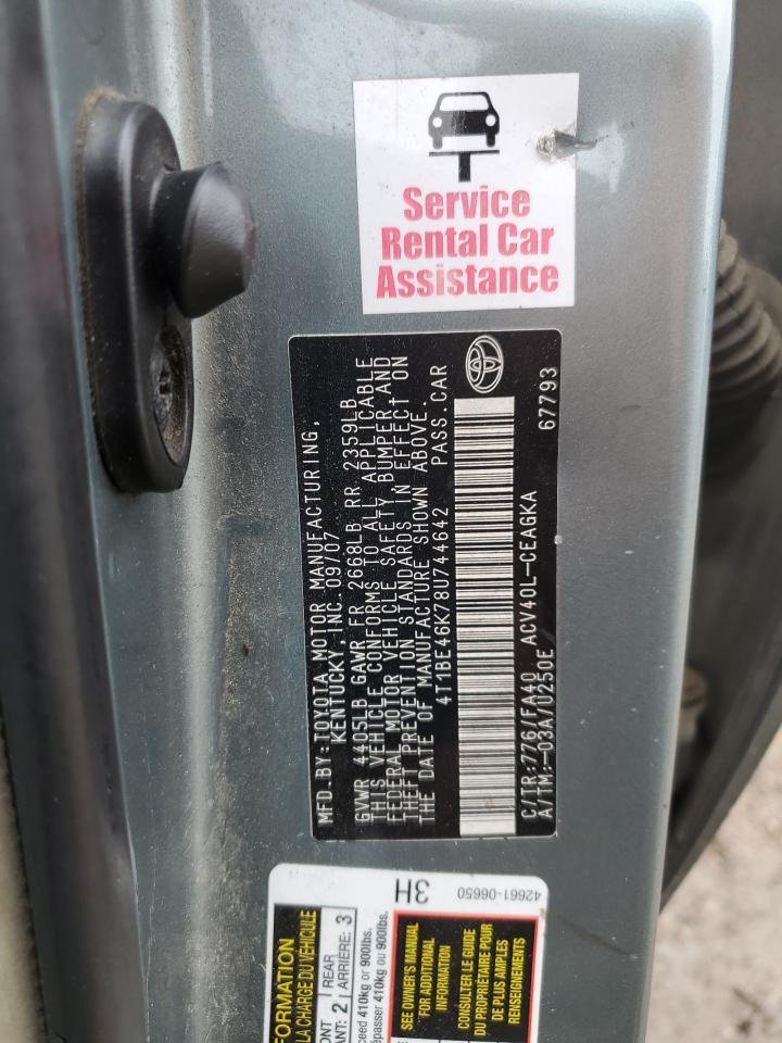 2008 TOYOTA CAMRY