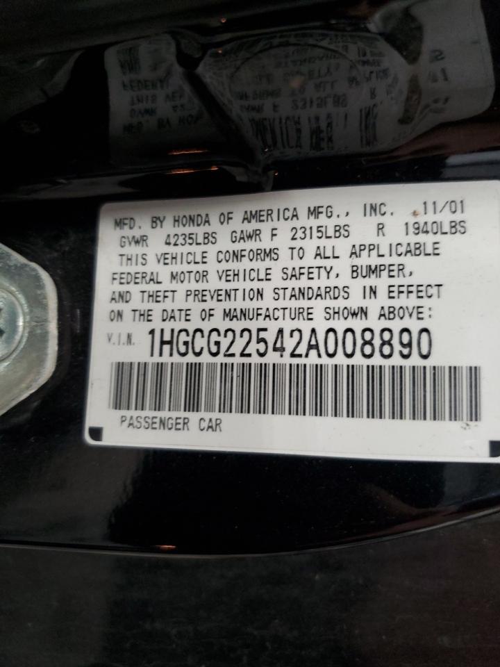 2002 HONDA ACCORD