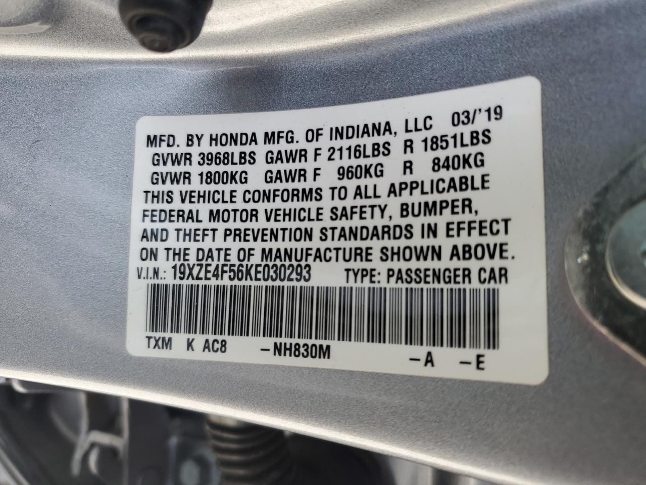 2019 HONDA Insight