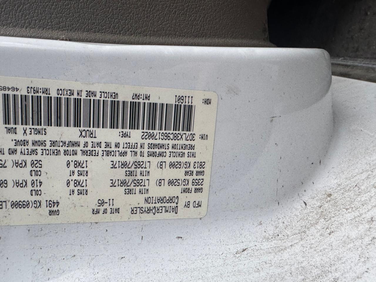 2006 DODGE Ram 3500
