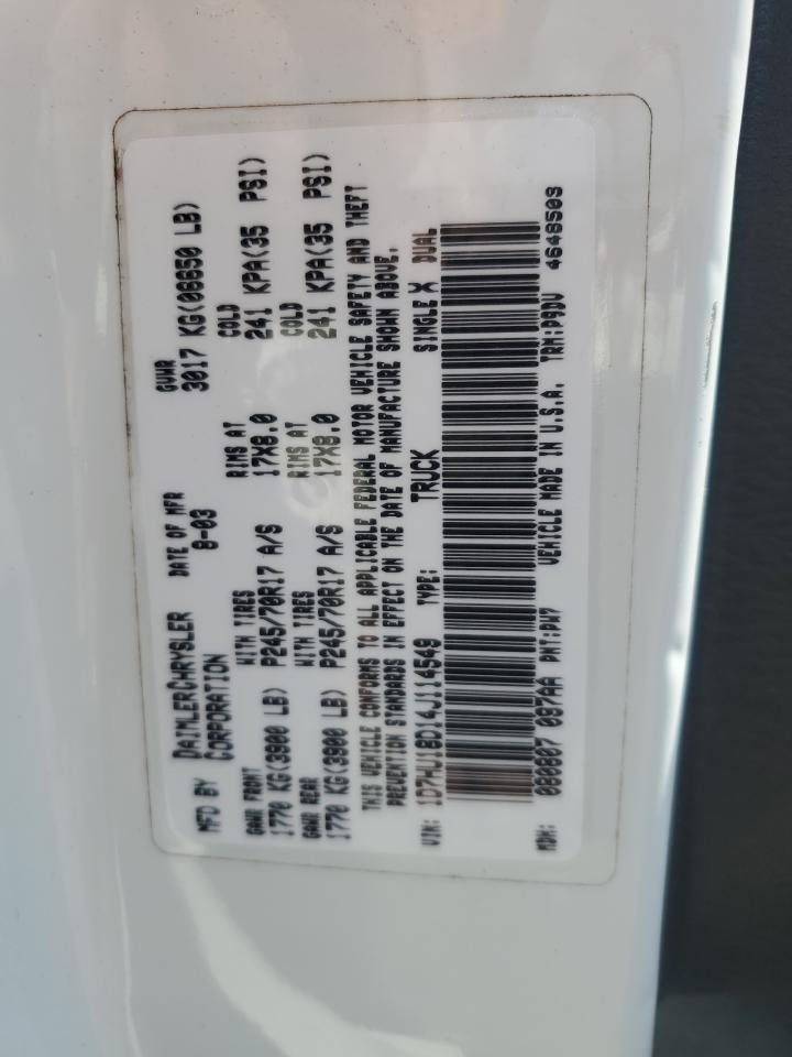 2004 DODGE RAM 1500