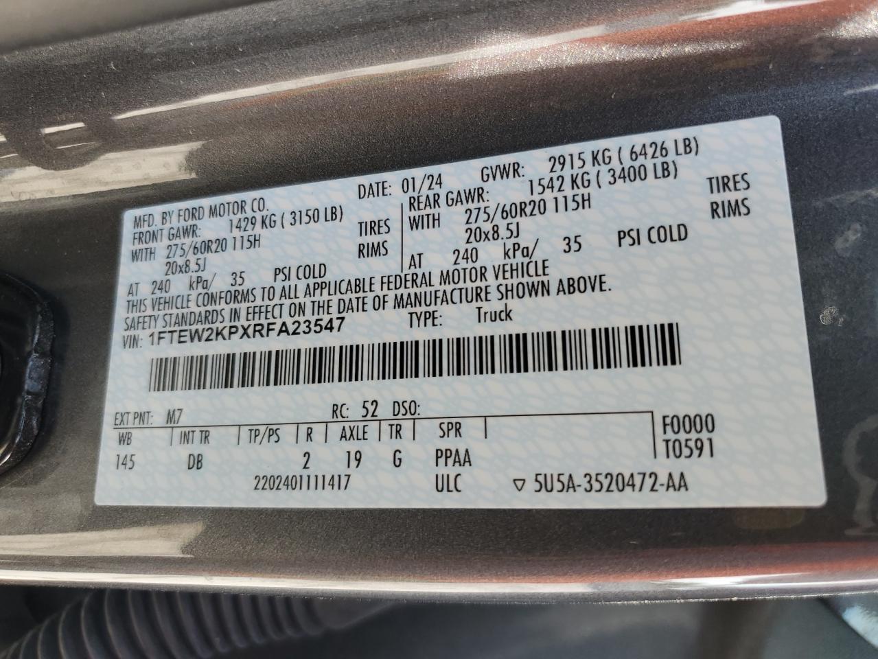 2024 FORD F-150