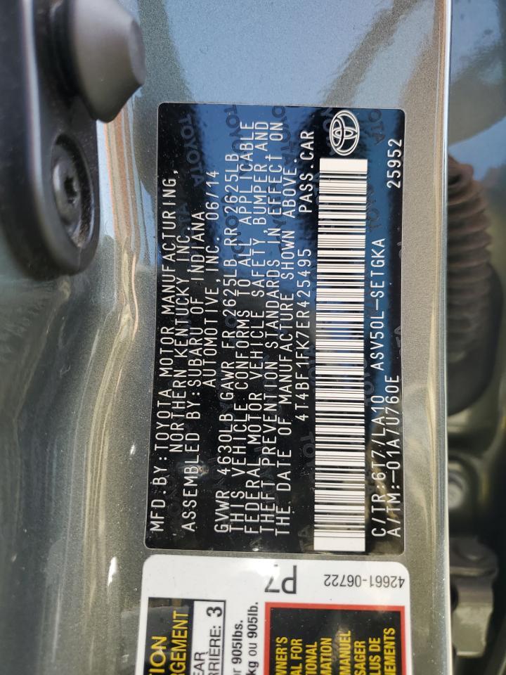 2014 TOYOTA CAMRY