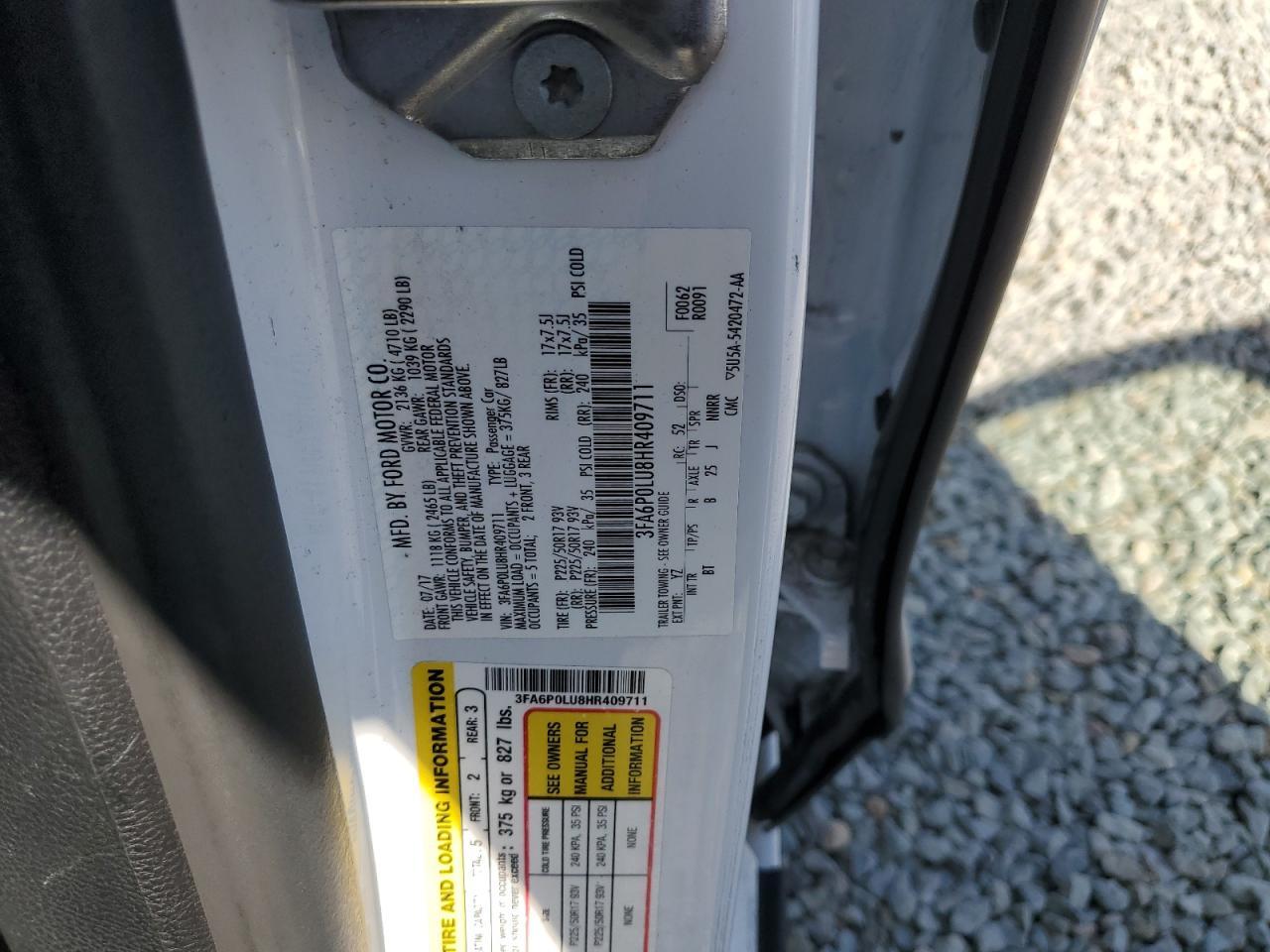 2017 FORD FUSION