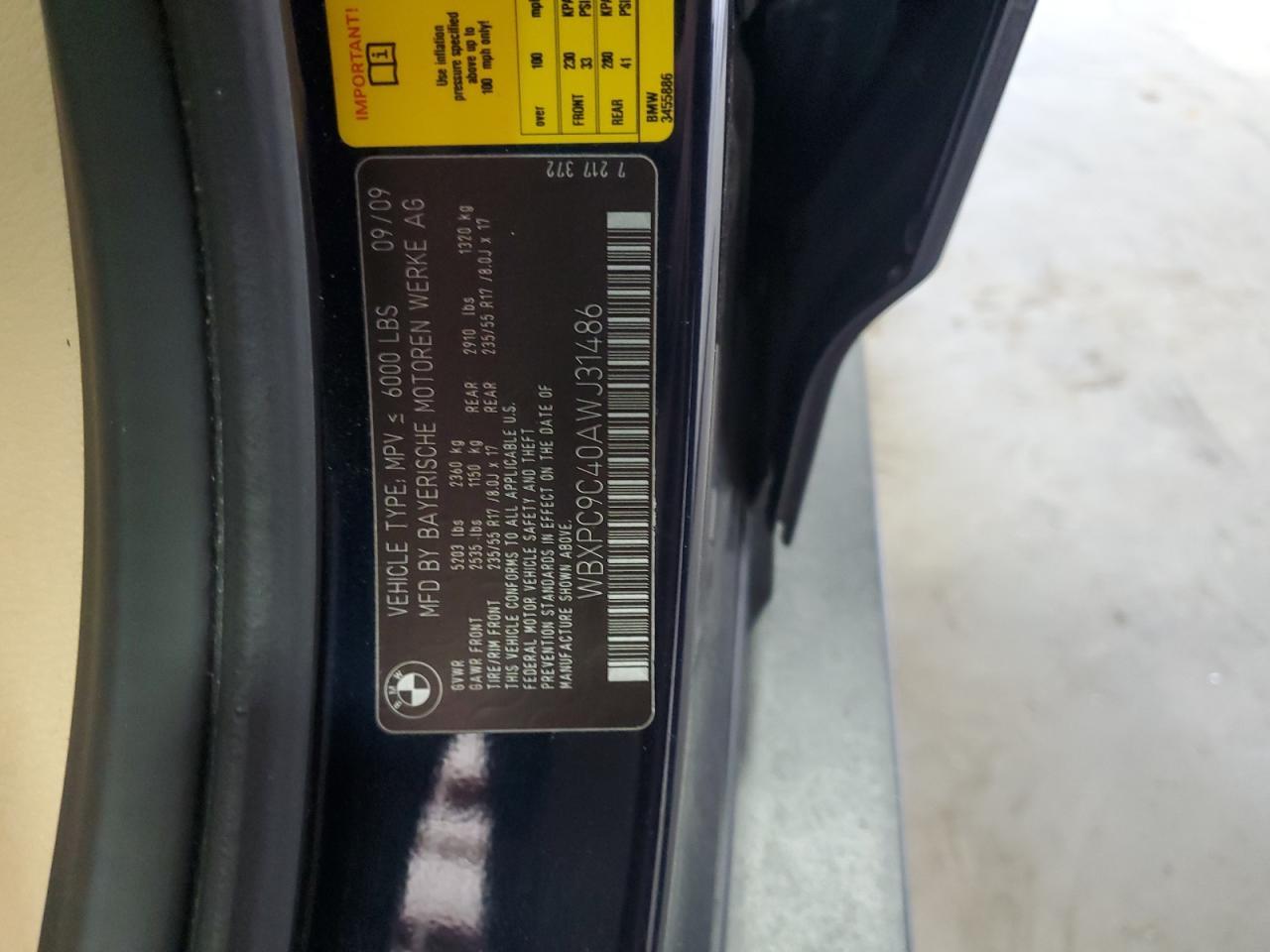 2010 BMW X3