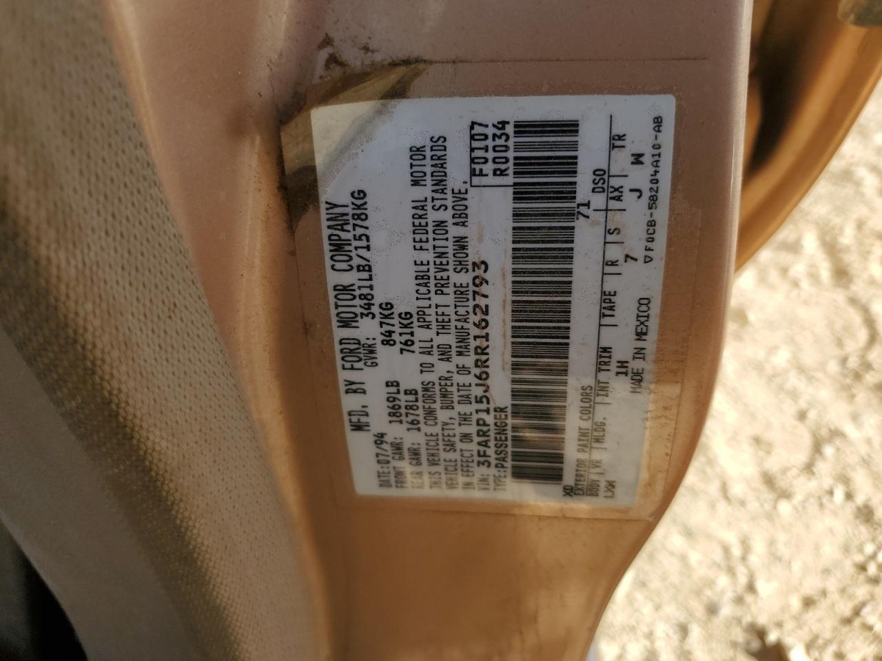 1994 FORD Escort