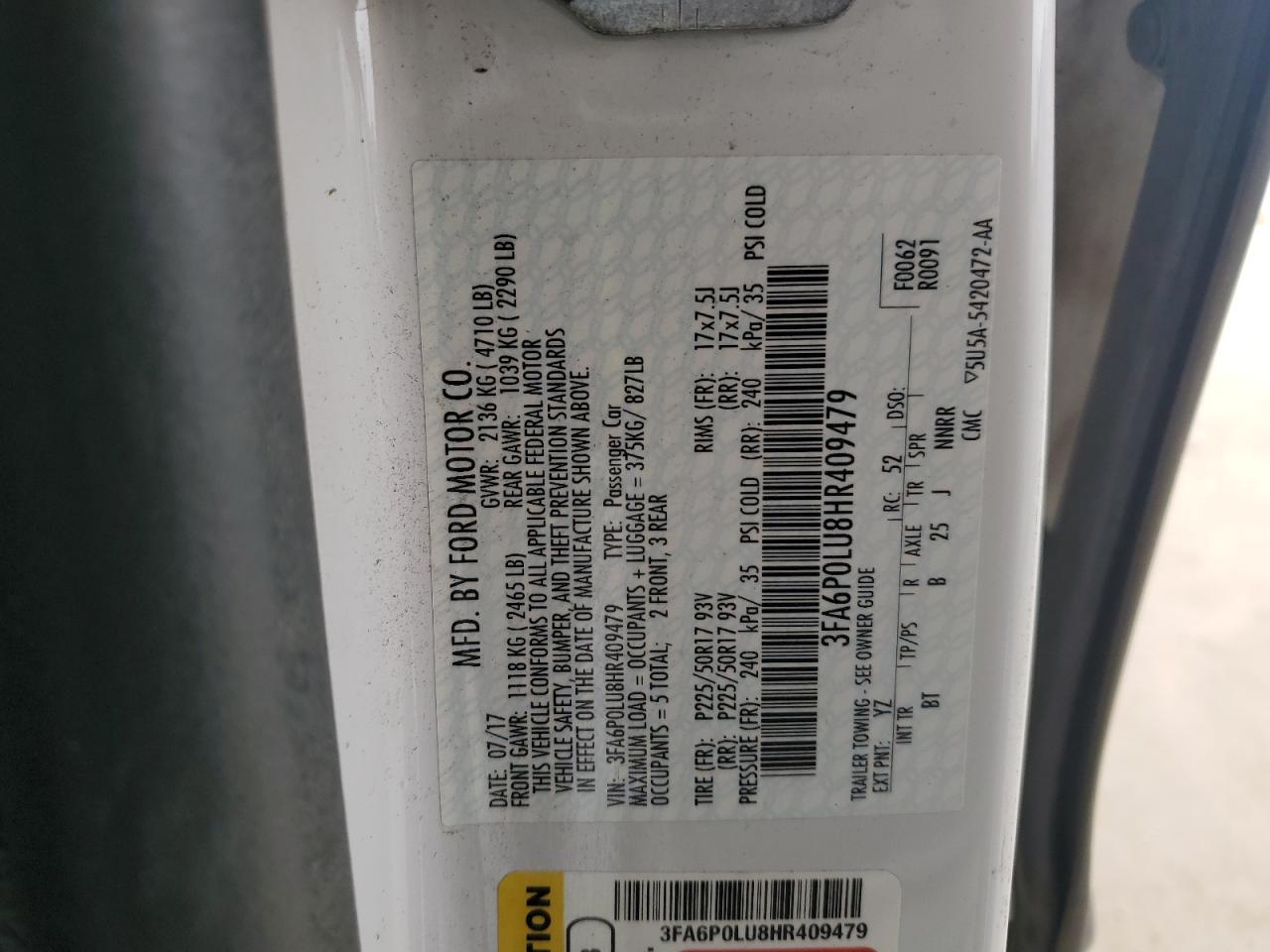 2017 FORD FUSION