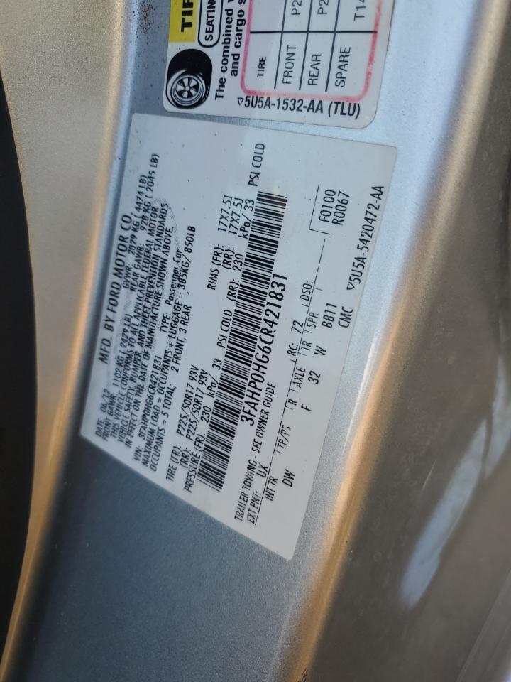 2012 FORD FUSION