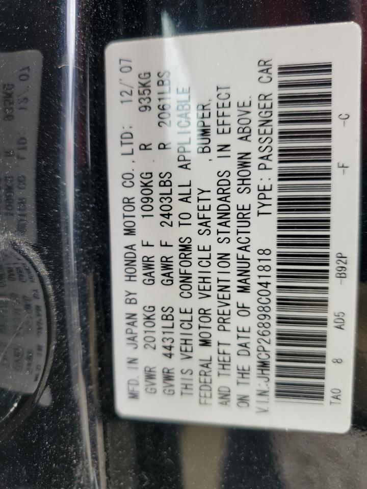 2008 HONDA ACCORD