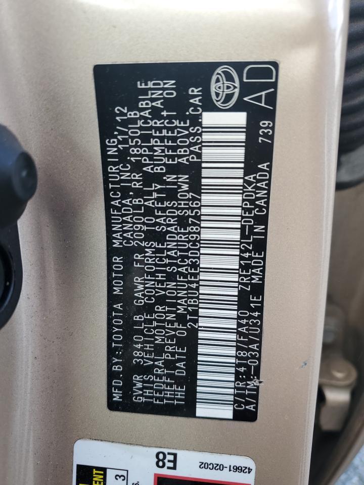 2013 TOYOTA COROLLA