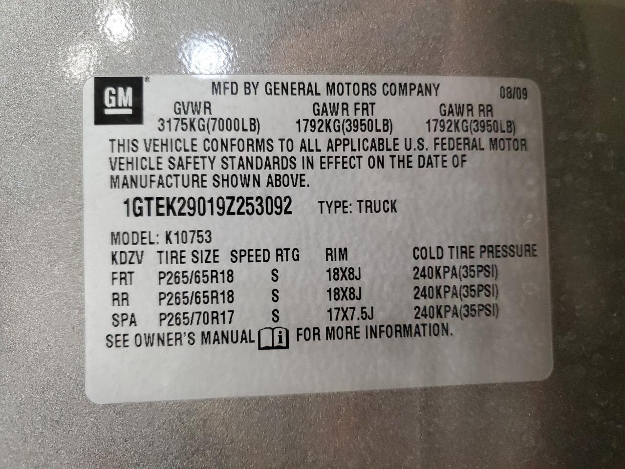 2009 GMC Sierra