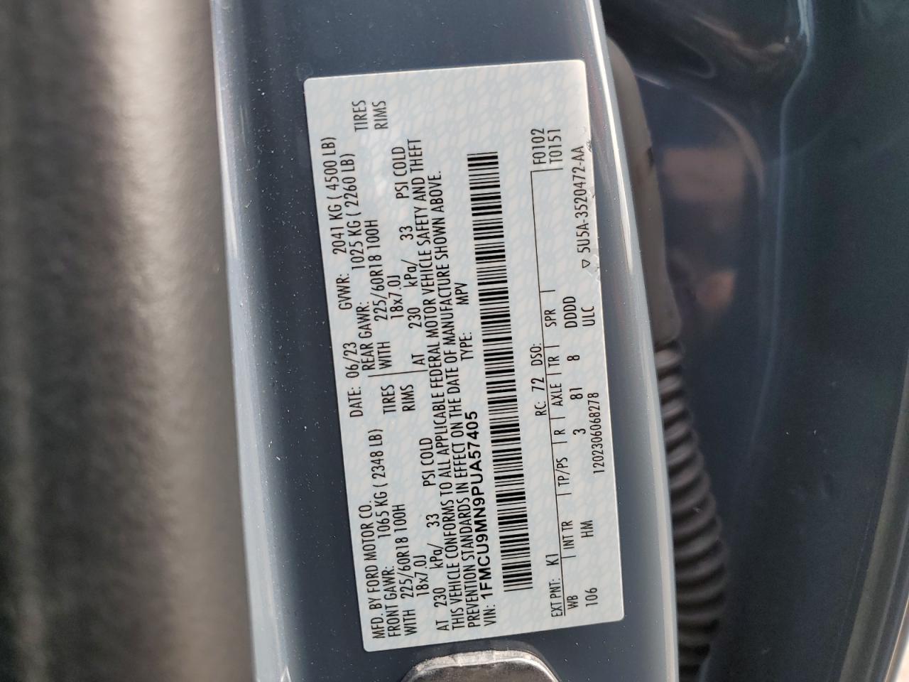 2023 FORD ESCAPE
