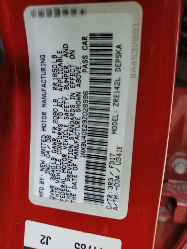 2009 TOYOTA COROLLA