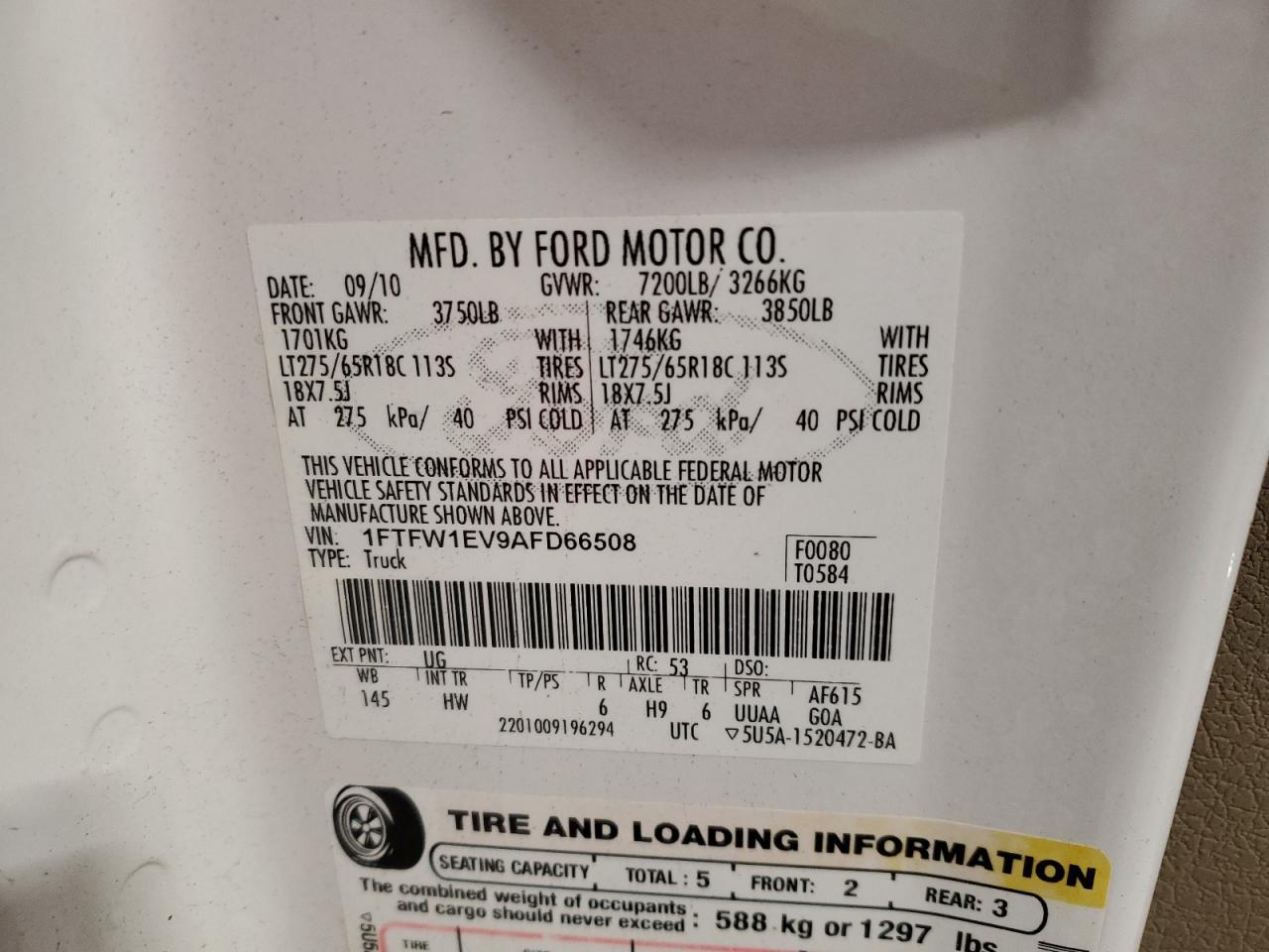 2010 FORD F-150