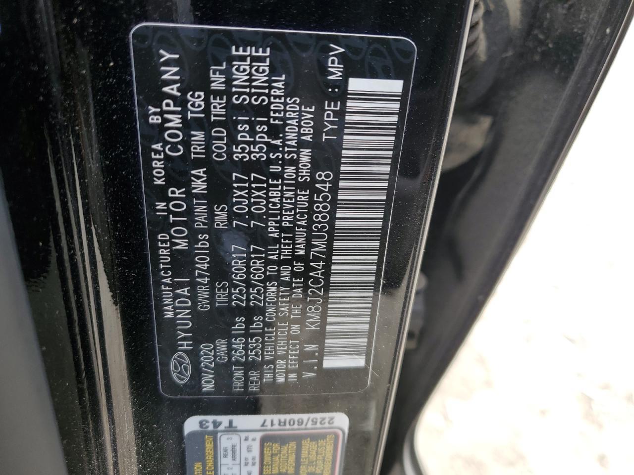 2021 HYUNDAI TUCSON