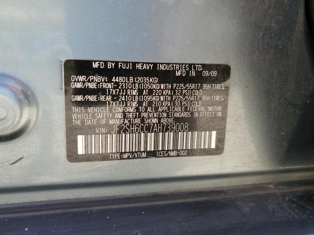 2010 SUBARU FORESTER