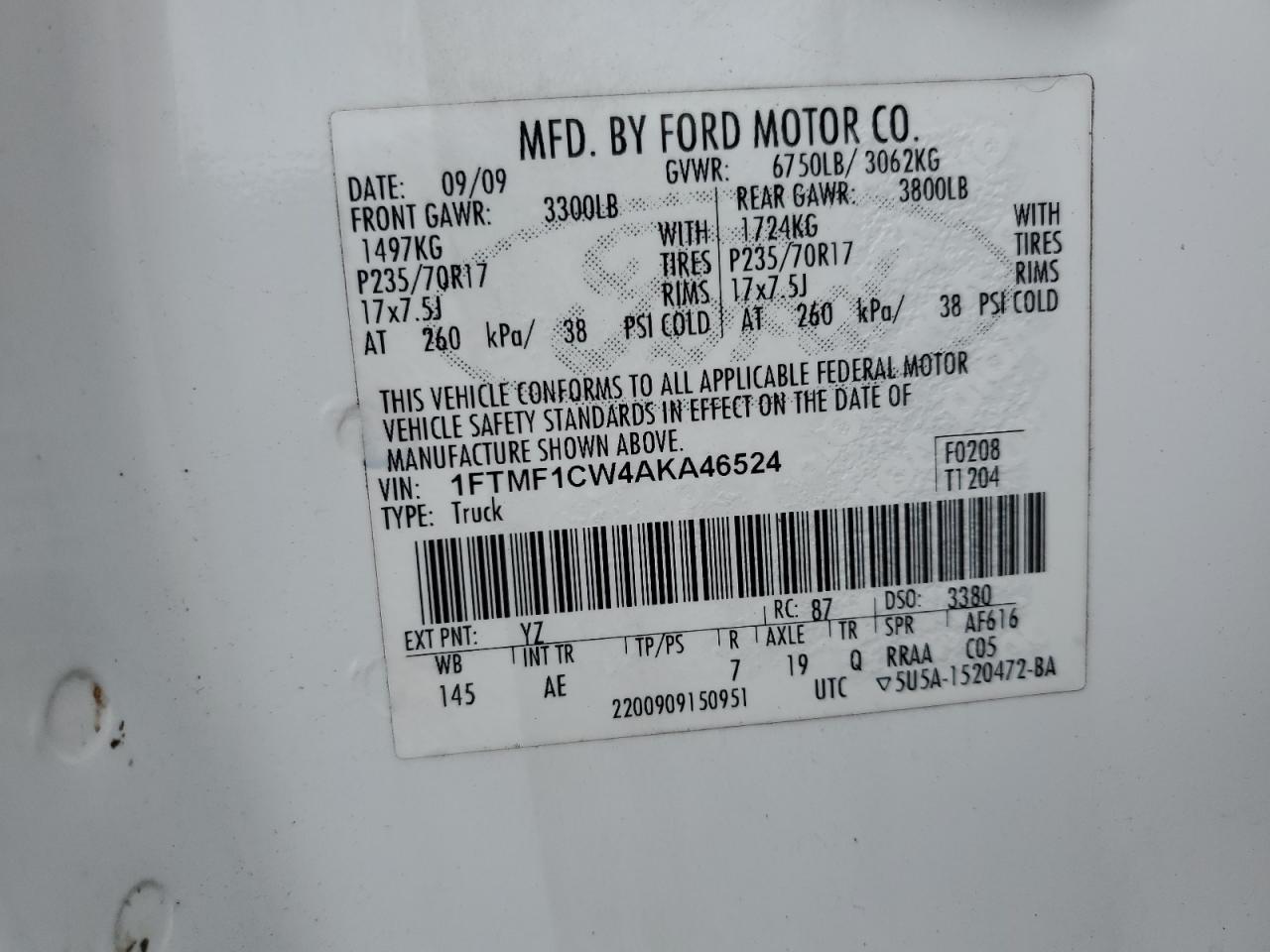 2010 FORD F-150