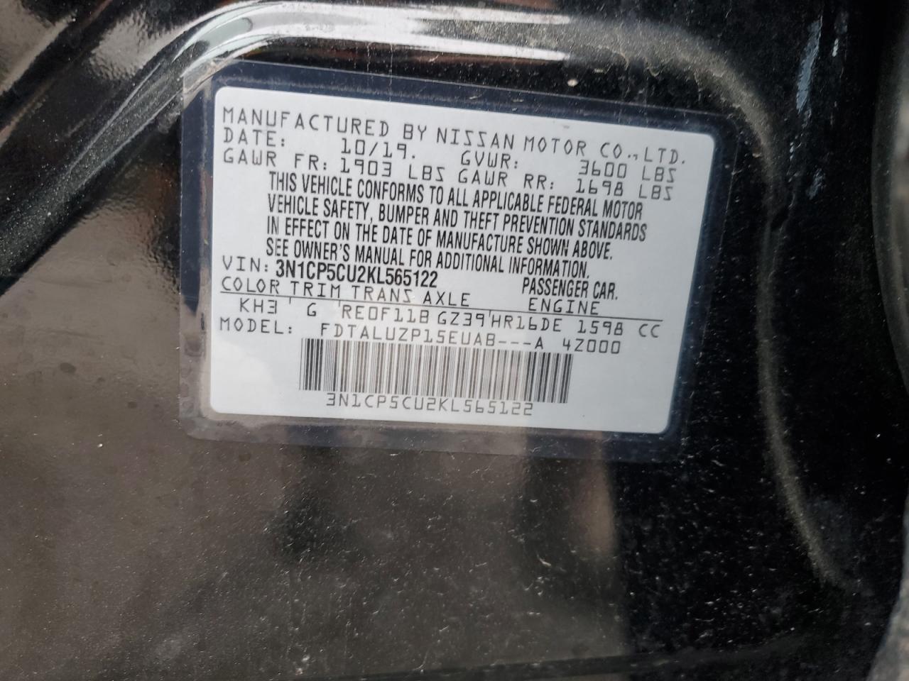 2019 NISSAN KICKS