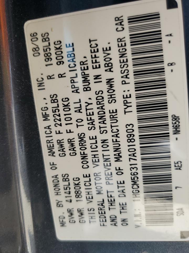 2007 HONDA ACCORD