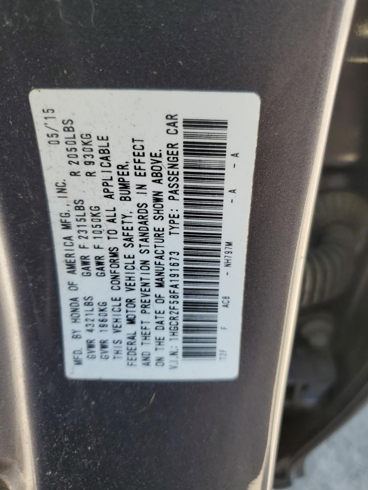 2015 HONDA ACCORD