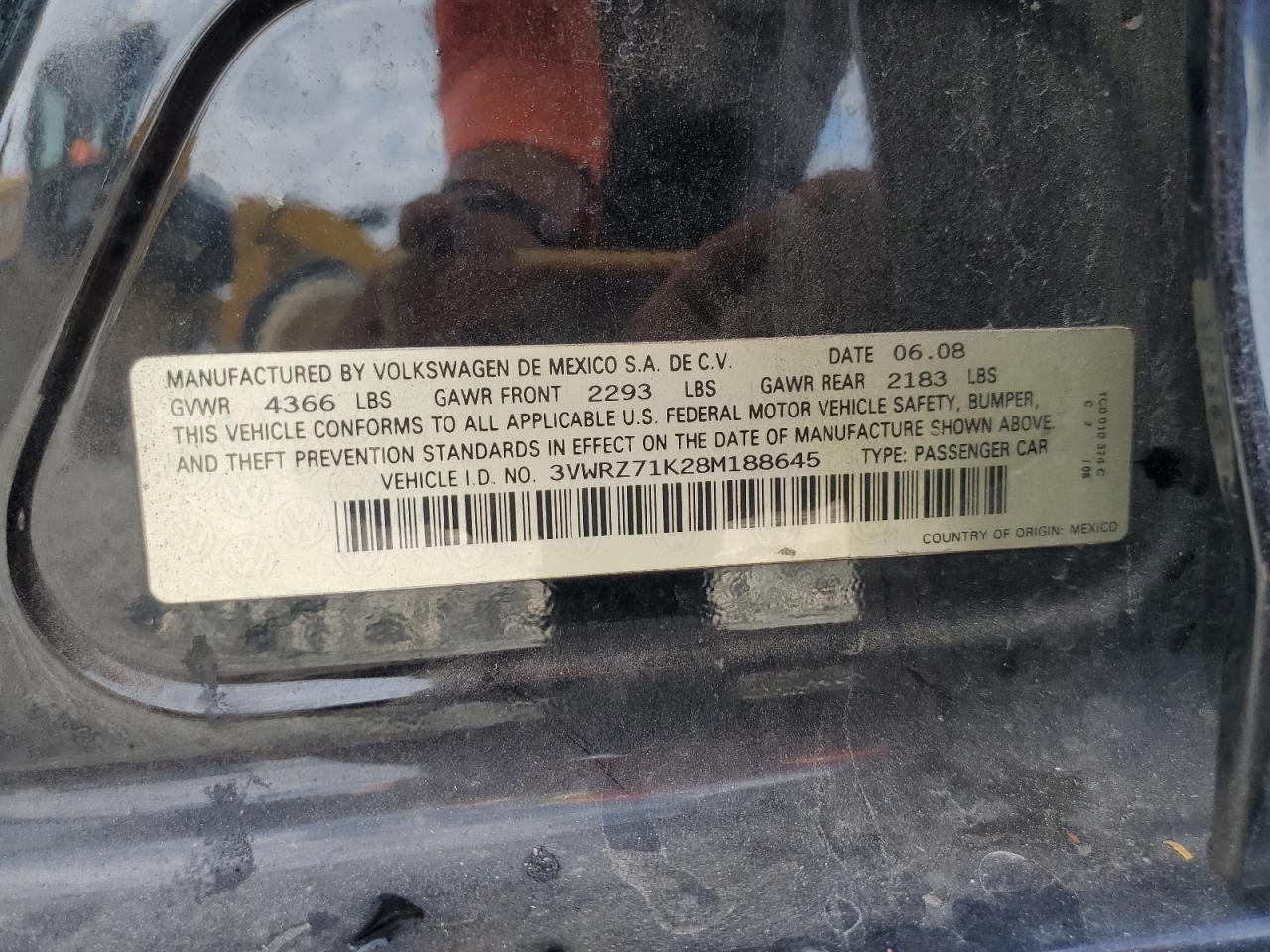 2008 VOLKSWAGEN JETTA