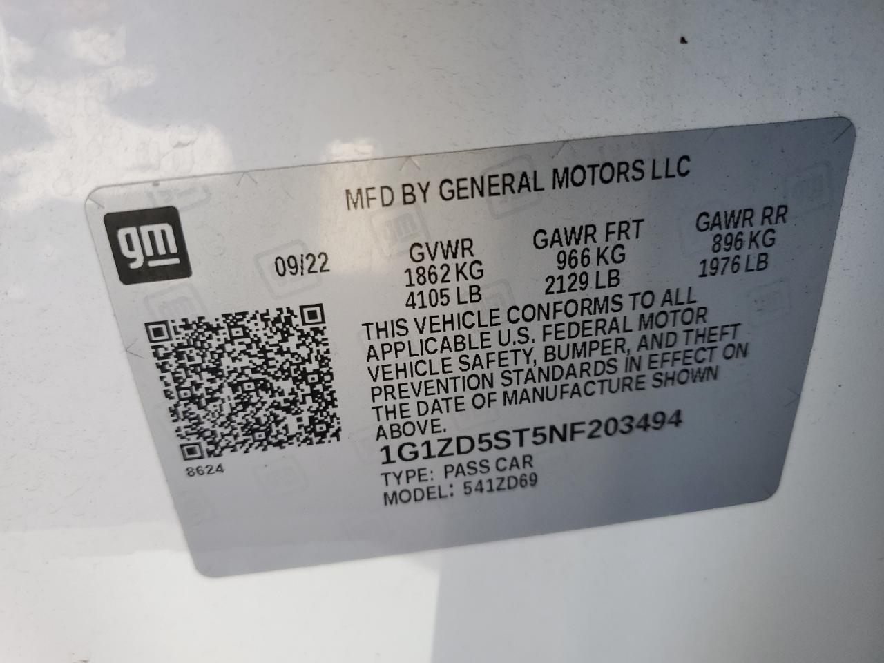 2022 CHEVROLET MALIBU