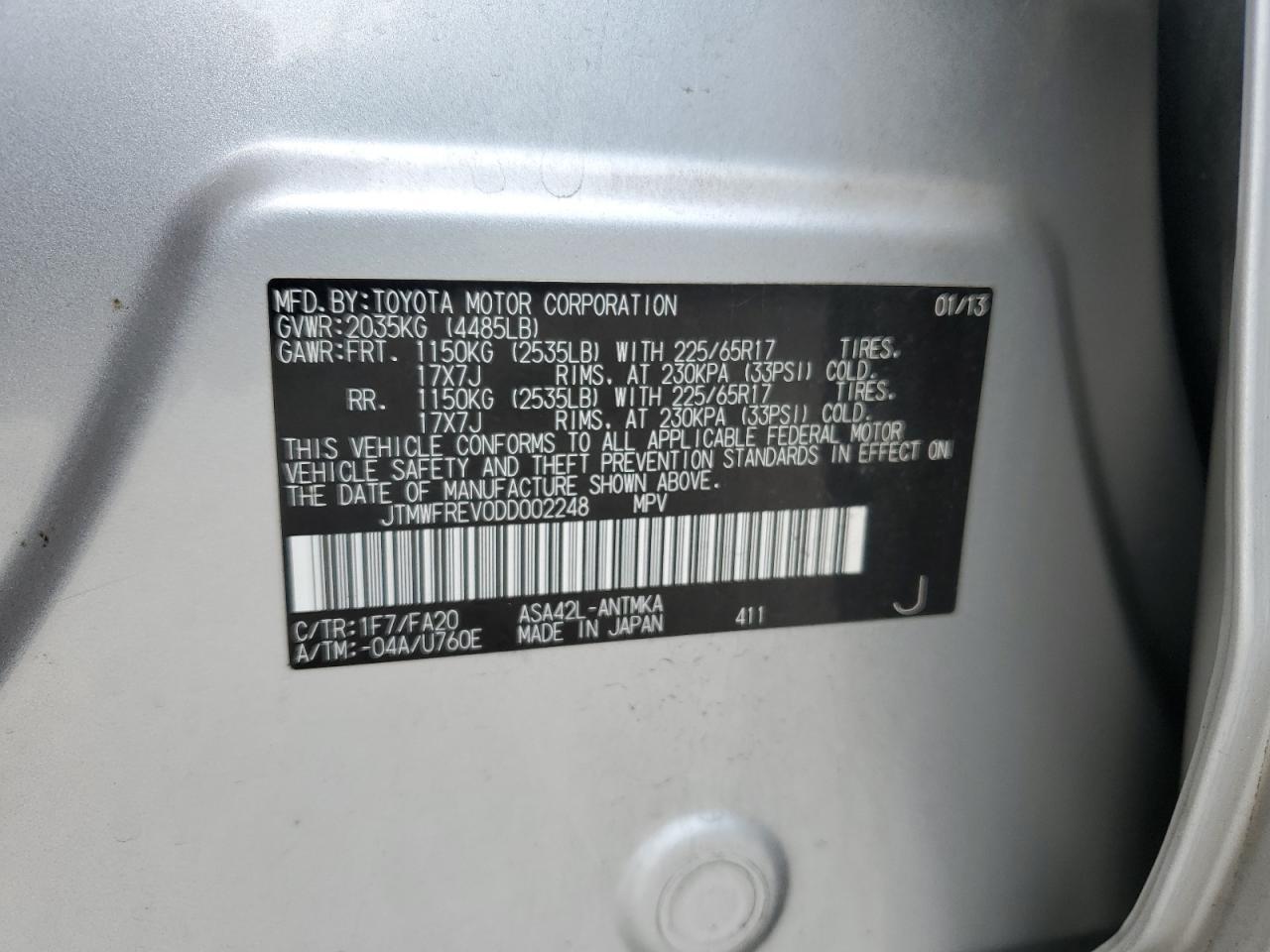 2013 TOYOTA RAV4